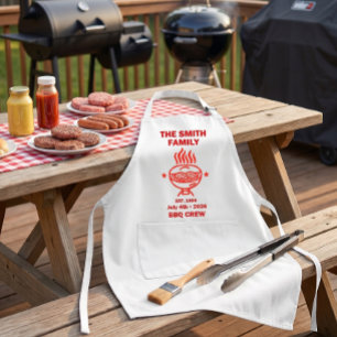 Familien-Grillfest im Hinterhof am 4. Juli Schürze