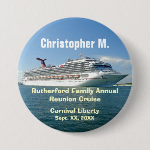 Familien-Gruppen-Kreuzfahrt Namensschild CLF1 Button