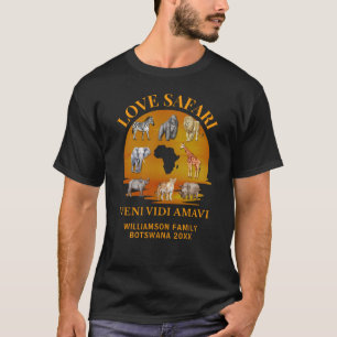Familien-Gruppen LOVE SAFARI Souvenir T-Shirt