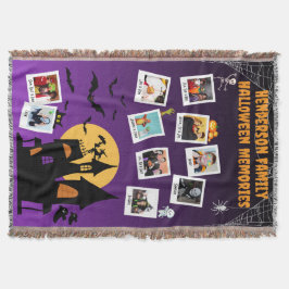 Familien-Halloween-Erinnerungen Foto-Collage Decke