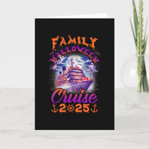 Familien-Halloween-Kreuzfahrt 2025 passende Famili Karte