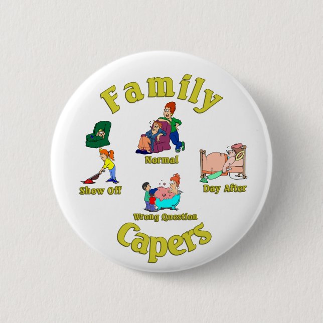 Familien-Kapriolen. :-) Button (Vorderseite)