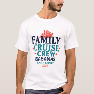 Familien-Kreuzfahrt-Crew Individuelle Übereinstimm T-Shirt