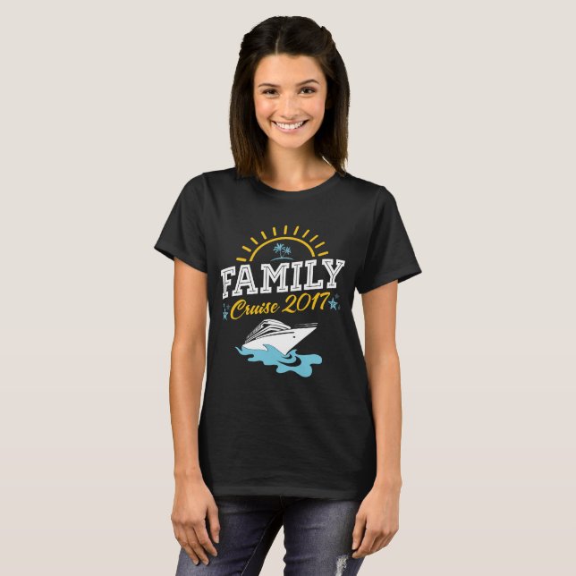 Familien-Kreuzfahrt-Ferien-T - Shirt 2017 (Vorne ganz)