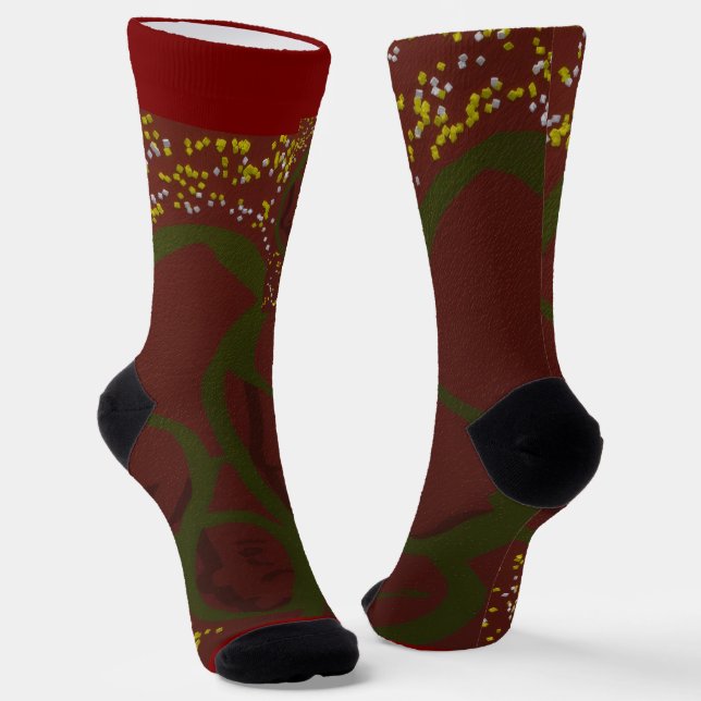 Familien Kunst Unpassende Crew Socken (Gewinkelt)