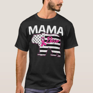 Familien-Matching-T-Shirt Mama Bär Brustkrebs-Bewu T-Shirt