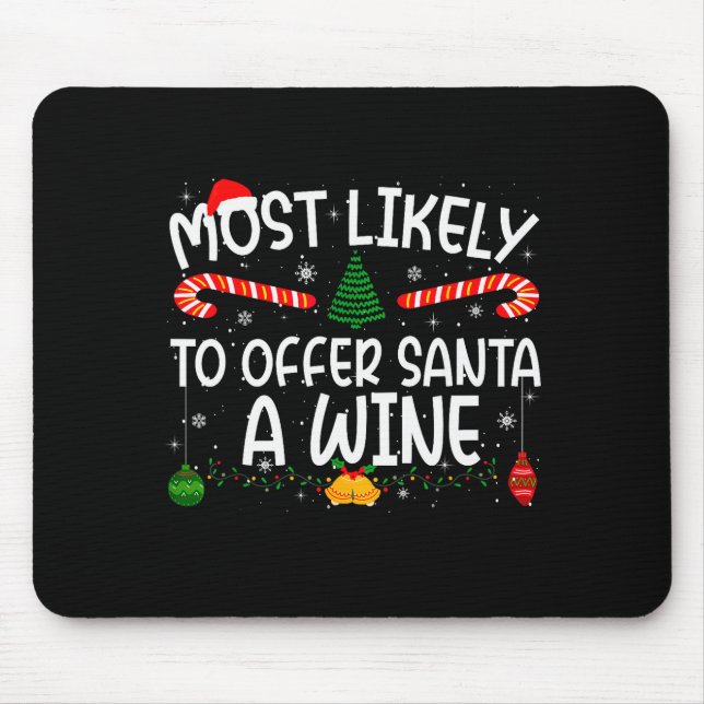 Familien-Matching Weihnachten Am Wahrscheinlichste Mousepad (Vorne)