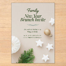 Familien-Neujahrs-Brunch-Einladung 2026 