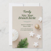 Familien-Neujahrs-Brunch-Einladung 2026 