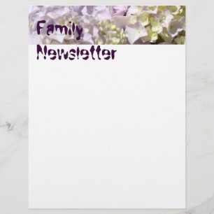 Familien-Newsletter-Briefkopf-Vorderseite Hortensi
