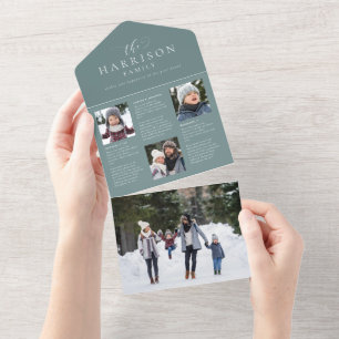 Familien-Newsletter-Update Trifold Neujahr All In One Einladung