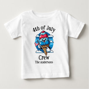 Familien-Outfit zum 4. Juli mit passender Kleidung Baby T-shirt