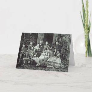 Familien-Porträt des Kaisers Alexander II Karte