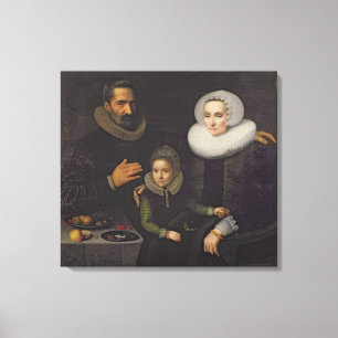 Familien-Porträt Leinwanddruck