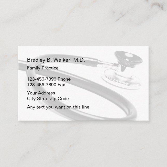Familien-Praxis-Doktor Visitenkarten Visitenkarte (Vorderseite)