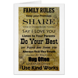 Familien-Regeln