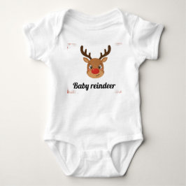 Familien-Rentier-Passtassen Baby Strampler