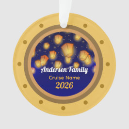 Familien-Schwimmlaternen-Kreuzfahrt Urlaubsbaum Ornament