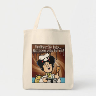 Familien sind wie Fudge Tragetasche