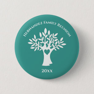 Familien-Stammbaum-Liebesherz Familientreffen Button