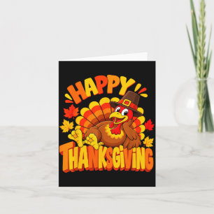 Familien Thanksgiving 2026 Truthahn passende Famil Karte