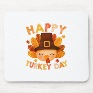 Familien Thanksgiving Froher Truthahn-Tag Niedlich Mousepad