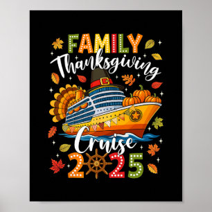 Familien Thanksgiving Kreuzfahrt 2025 Urlaubsreise Poster