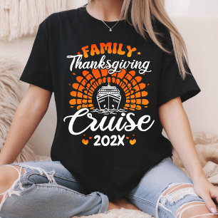 Familien Thanksgiving Kreuzfahrt Benutzerdefiniert T-Shirt