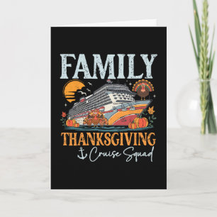 Familien Thanksgiving Kreuzfahrt Gruppe Truthahn P Karte