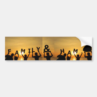 Familien- und Schinken-Autoaufkleber Autoaufkleber
