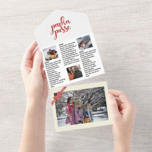 Familien-Update News 🎄✨ Weihnachtsfoto All In One Einladung