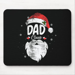 Familien-Vater-Claus-Weihnachten-Santa-Hut-Pyjama- Mousepad