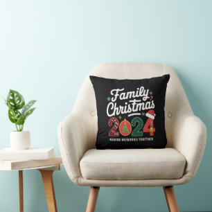 Familien-Weihnachten 2024 passendes Outfit Xmas-Sq Kissen