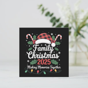Familien-Weihnachten 2025 Crew-Gruppe passende Fam Feiertagskarte