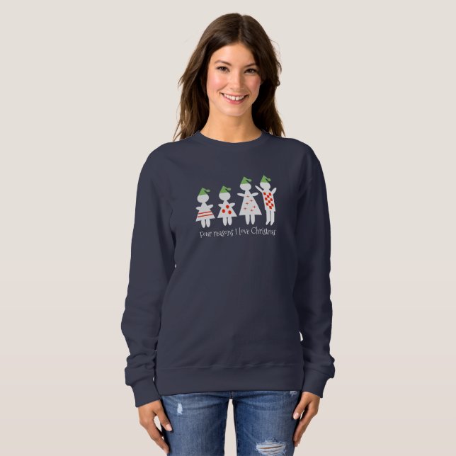 Familien-Weihnachten Sweatshirt (Vorne ganz)
