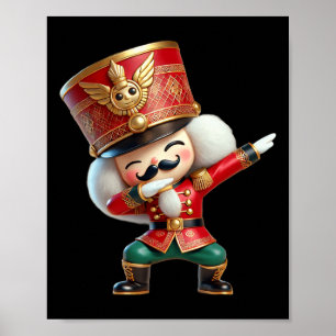 Familien-Weihnachts-Dabbing-Nussknacker Weihnachte Poster