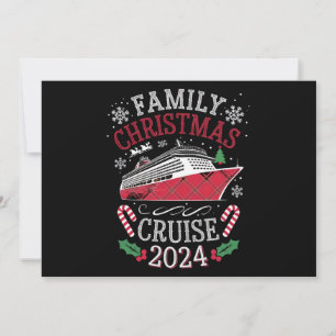Familien-Weihnachts-Kreuzfahrt-Truppe 2024 passend Feiertagskarte