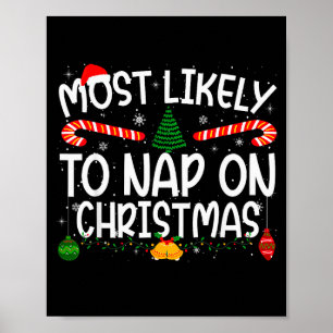 Familien-Weihnachts-Quiz: Wer pennt am Weihnachtst Poster