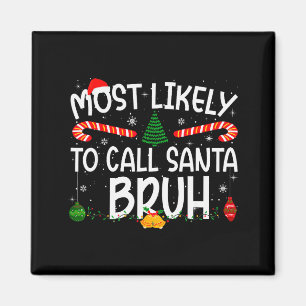 Familien-Weihnachts-Quiz: Wer ruft Santa Claus woh Magnet