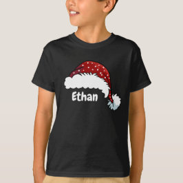 Familien-Weihnachts-Santa-Hut mit individuellem Na T-Shirt
