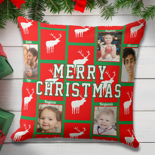 Familien-Weihnachtsfoto-Kissen Kissen