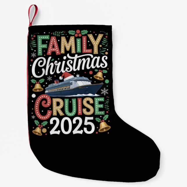 Familien-Weihnachtskreuzfahrt 2025 Passendes Weihn Kleiner Weihnachtsstrumpf (Vorderseite)