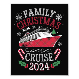 Familien-Weihnachtskreuzfahrt-Truppe 2024 passende Fotodruck