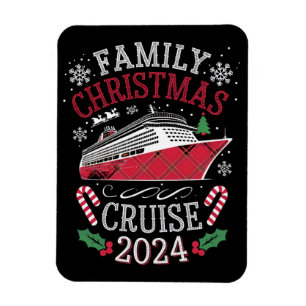 Familien-Weihnachtskreuzfahrt-Truppe 2024 passende Magnet
