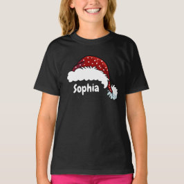 Familien-Weihnachtsmannhut mit passendem Namen T-Shirt
