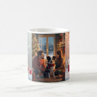 Familien-Weihnachtstasse mit Border Collie – Cozy  Kaffeetasse