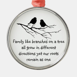 Familien wie Äste auf einem Sprichwort Ornament Aus Metall