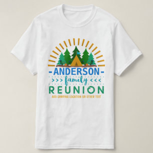 Familien-Wiedersehen-Campings-Reise-individueller T-Shirt
