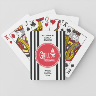 Familien-Wiedersehen-Preis-Koch-Grill beruflich Spielkarten