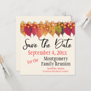 Familien-Wiedersehen Save the Date Herbstuntergäng